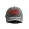 Eat Pussy Its Vegan Baseball Cap Summer Distressed Dad Hats Unisex Outdoor Adjustable Cotton Caps MZ-467
