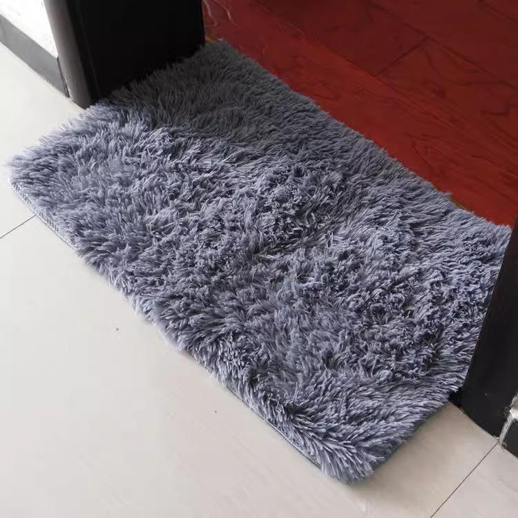 Толстый ковер с длинным ворсом в скандинавском стиле: Коврик с полным покрытием для гостиной, спальни или прикроватной тумбочки - грязеотталкивающее одеяло.