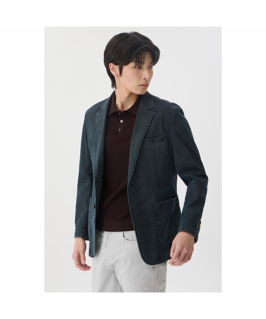 Brentwood [Selection] Denim-Like Cotton Washed Jacket Brjcs26811Nyx