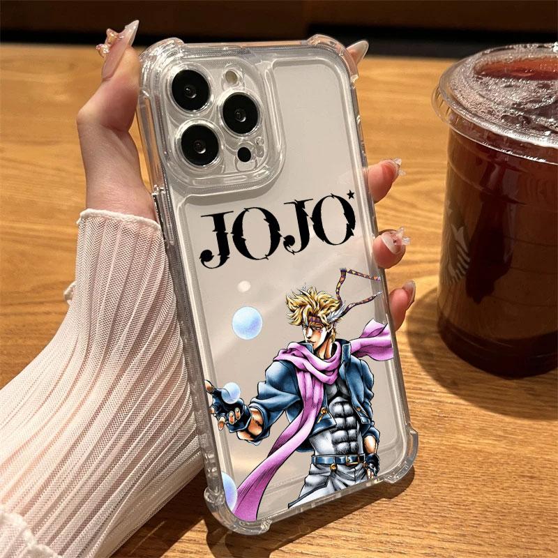 Чехол-подушка от падения с четырьмя углами J-JoJo's Bizarre Adventure для iPhone 17 Air 16 15 14 Plus 13 12 11 Pro Max XS Max X XS
