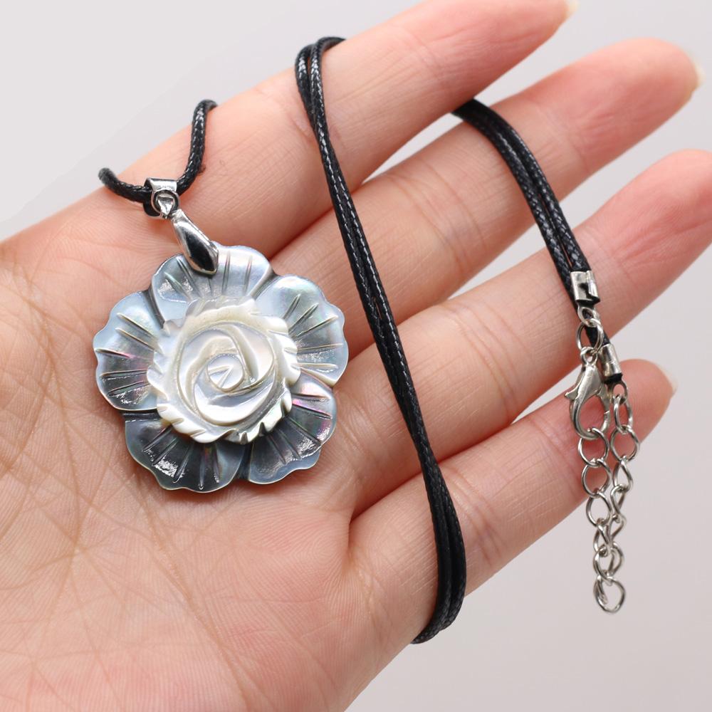 1 шт. в партии, ожерелье из сплава с натуральными ракушками, кулон с веревочной цепочкой, ожерелья для женщин и мужчин, ювелирные изделия, колье, рождественские подарки, хит продаж