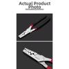 Ergonomic Grip Crimping Pliers For DIY Projects Built-In Cutting Blade Comfortable Handling Efficient Crimping
