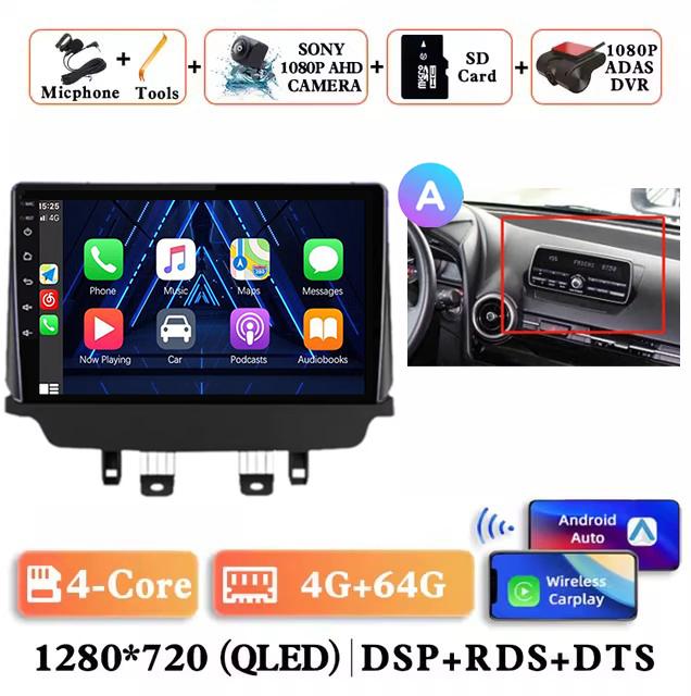 Android 14 Carplay Автомагнитола для Mazda CX-3 CX3 Mazda 2 DK 2014 - 2017 2018 2019 2020 2021 Мультимедийный проигрыватель Стерео 4G DSP