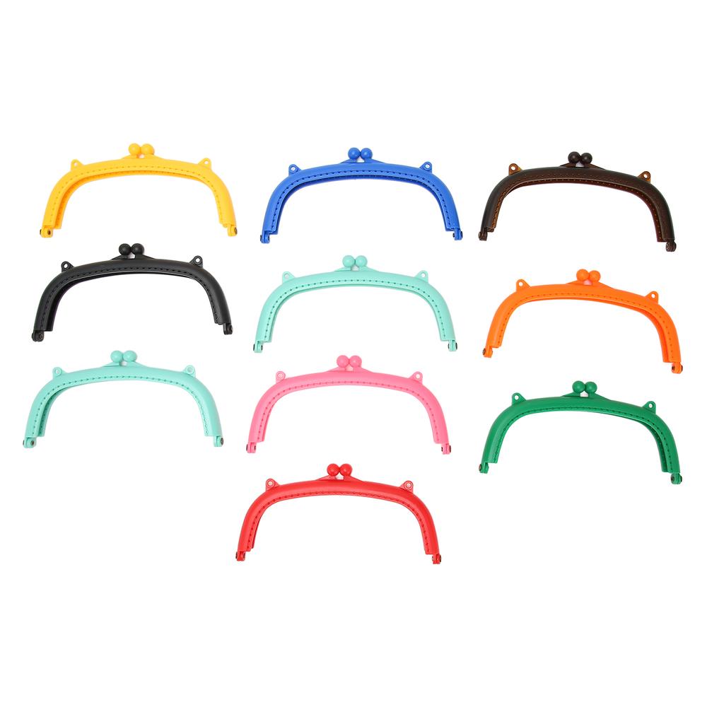 10 шт. Застежка для кошелька с двойными ушками в форме дуги, простая в установке пластиковая застежка для пакета с замком-поцелуем