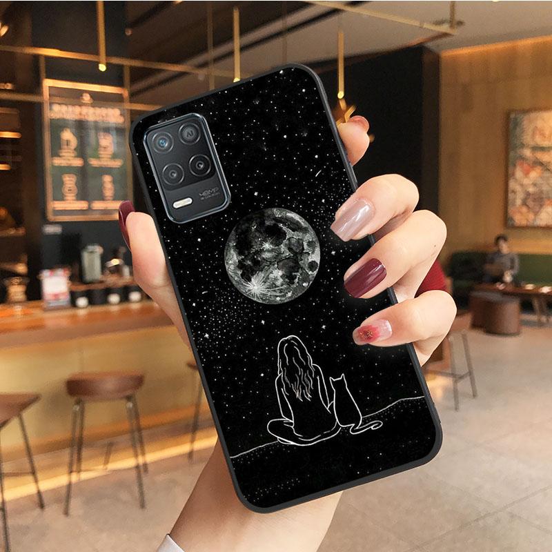 Чехол с черным котом для OPPO Realme GT 2 Pro X2 Pro XT C25S 8 7 6 Pro 6i Realme GT Master C3 C21 C21Y C11 X3 SuperZoom