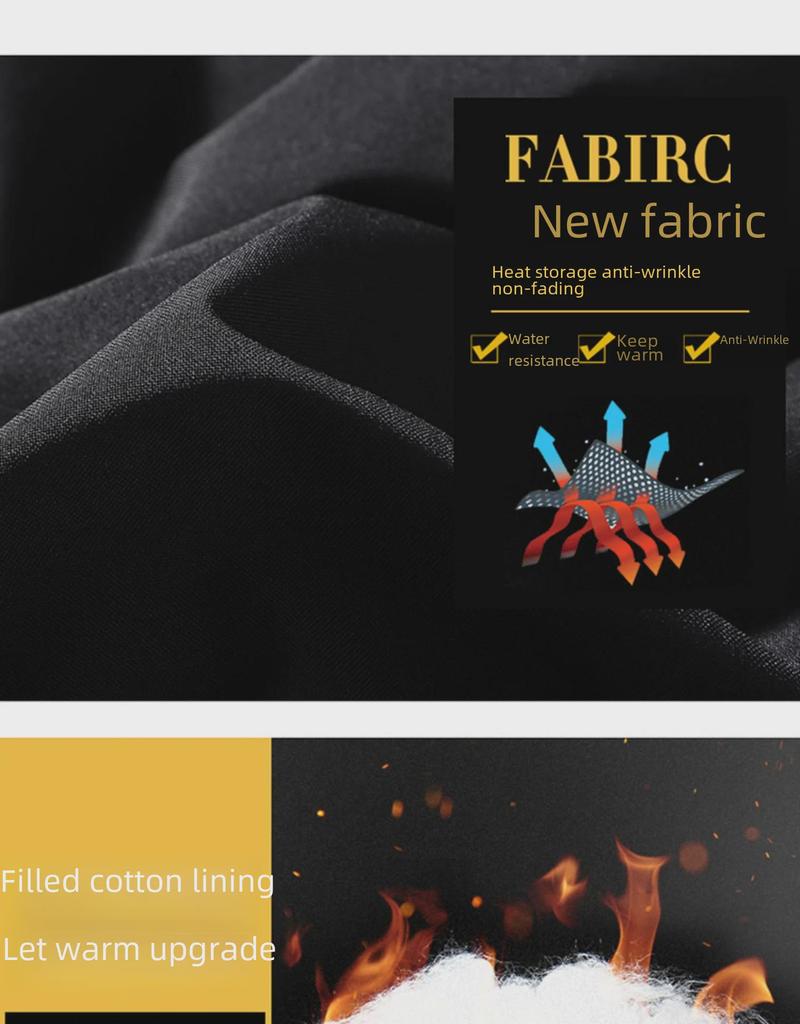 Brand Men's Thick Warm Down Cotton Jacket - Autumn/Winter Casual Stand Collar, Slim Fit.