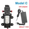 DC 12V 60W Micro Electric Diaphragm Water Pump Automatic Switch 5L/min High Pressure Car Washing Spray Water Pump 0.8Mpa 5L/min