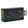 Звуковая карта 7.1, 3D-стерео USB-аудиоадаптер для внешней звуковой карты ноутбука 3,5 мм