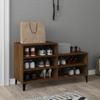 VidaXL Shoe Cabinet Brown Oak 102x36x60cm Engineered Wood 819739