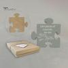 Wood Art Puzzle Thoughtful Coworker Gift Letter Carving Puzzle Piece Thank You Gift for Colleagues Friends