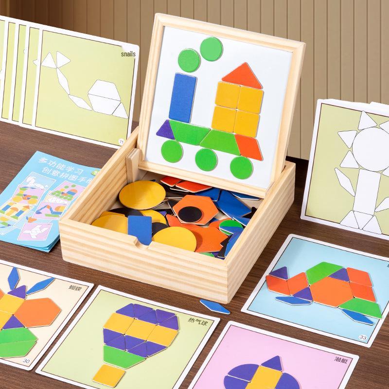 Magnetic Tangram Puzzle for Kids Ages 3-6 | Educational Toy & Birthday Gift