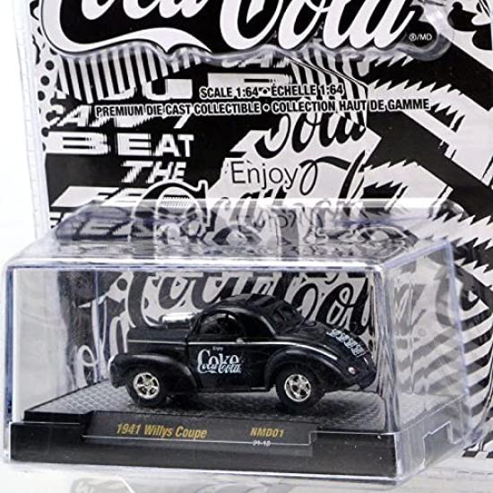 M2 MACHINES масштаб NMD01 1941 Willys Coupe литая машинка 164 Coca-Cola