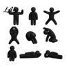 Customizable White Statues 3D Printed Mecha Chameleon Figurine Paintable Mini Characters in Multiple Model Collection Poses Cute Desk Decor