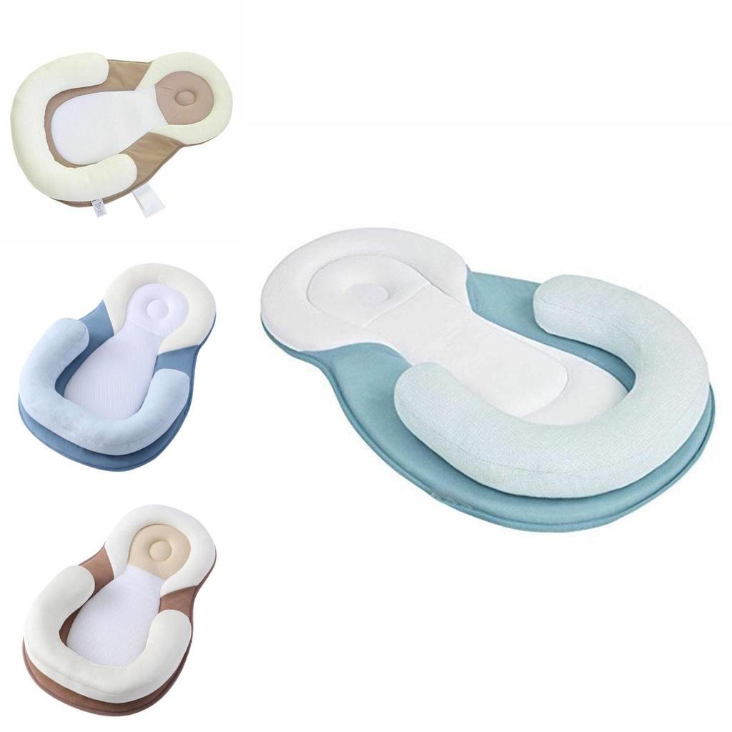 Подушка для формирования головы новорожденного с противопереворотной конструкцией для поддержки сна младенца