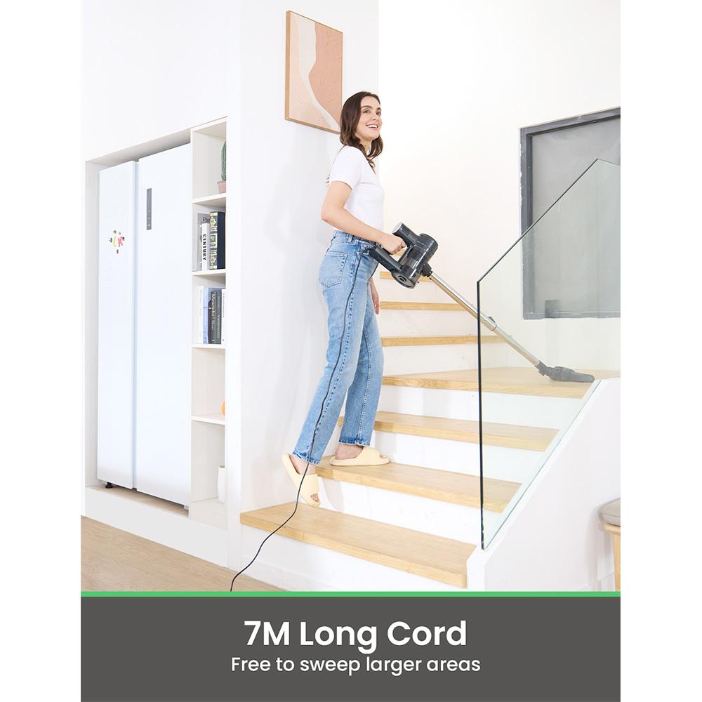 Vactidy C6 Corded Vacuum Cleaner, 18kPa Powerful Suction, 800ml Dust Box, with 7m Cable, 600W Motor, HEPA Filter