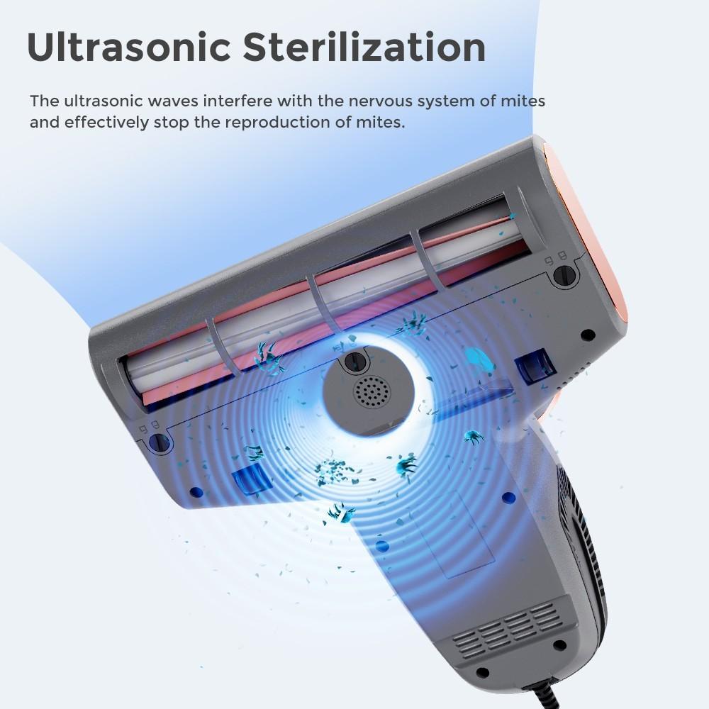 JIGOO S300 Pro Интеллектуальный очиститель от клещей с двумя чашками и датчиком пылевых клещей
