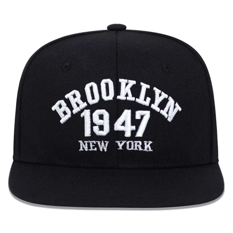 2026 Простая Креативная Новая Бейсболка BROOKLYN 1947 Вышитая Для Улицы Повседневная Кепка от Солнца С Плоским Козырьком Модная Хип-Хоп Кепка