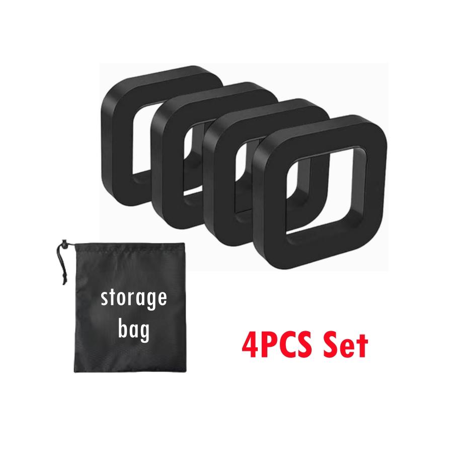 4PCS 2-Inch Hitch Receiver Silence Pad With Storage Bag Reduce Rattle Noise Tow and Stow for Adjustable Ball Mounts of Trailer
