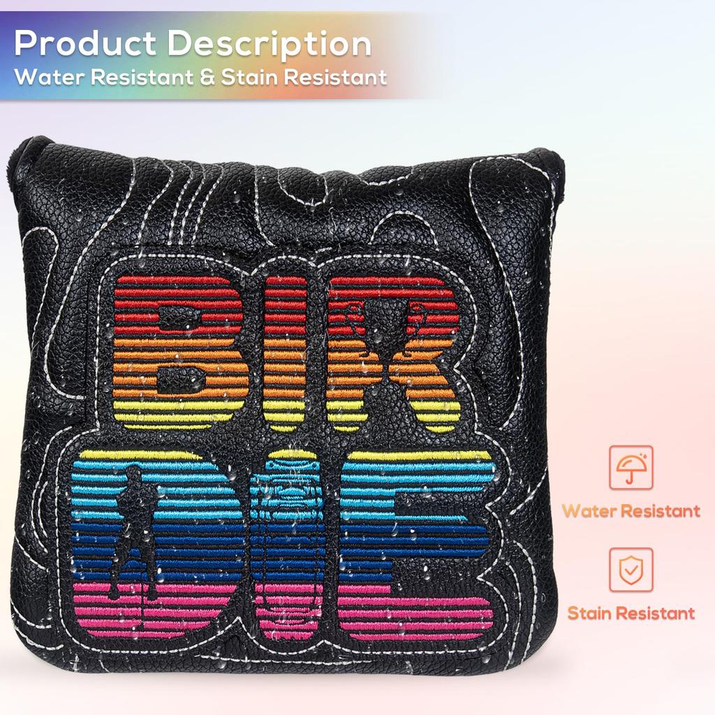 Крышка паттера Mytag Крышка головки Колотушка типа «штифт» Крышка паттера типа «штифт» Магнитная застежка Тип лезвия «Берди» (черный)