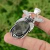 Daughters Day Deal 925 Silver Solar Moss Agate Gemstone Wife New Pendant Jewelry