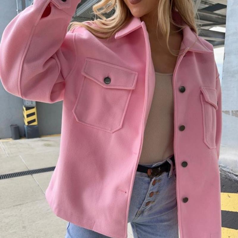 Женские тонкие толстые пальто с винтажным карманом на лацкане однобортные женские короткие пальто осень-зима модная женская верхняя одежда