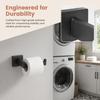 Black Toilet Roll Holder Shelf Toilet Tissue Dispenser  Bathroom Kitchen Laundry Room
