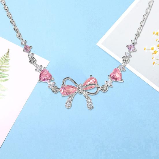 Женский браслет в форме сердца и цветка с кубическим цирконием, регулируемая длина, подарок на день рождения, праздник, годовщину, браслет на запястье, женские украшения