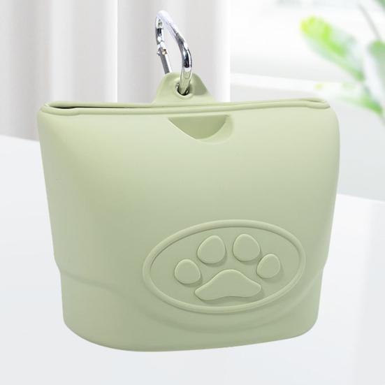 Silicone Dog Treat Pouch Small Pet Training Snack Bag with Magnetic Closure And Waist Clip for Training Walking