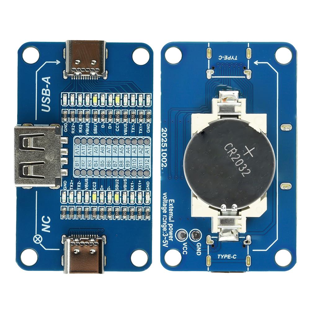 Модуль тестера кабелей USB A на Type C / Type C на Type C Обнаружение протокола быстрой зарядки для многоинтерфейсных кабелей