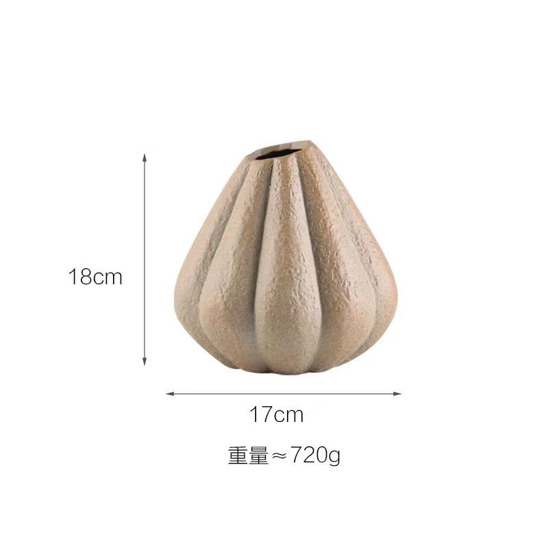 Художественное украшение Простой эмбрион Тыква Лебедь Раковина Украшения Художественная ваза Гостиная Рабочий стол Дома Керамические вазы Подарки