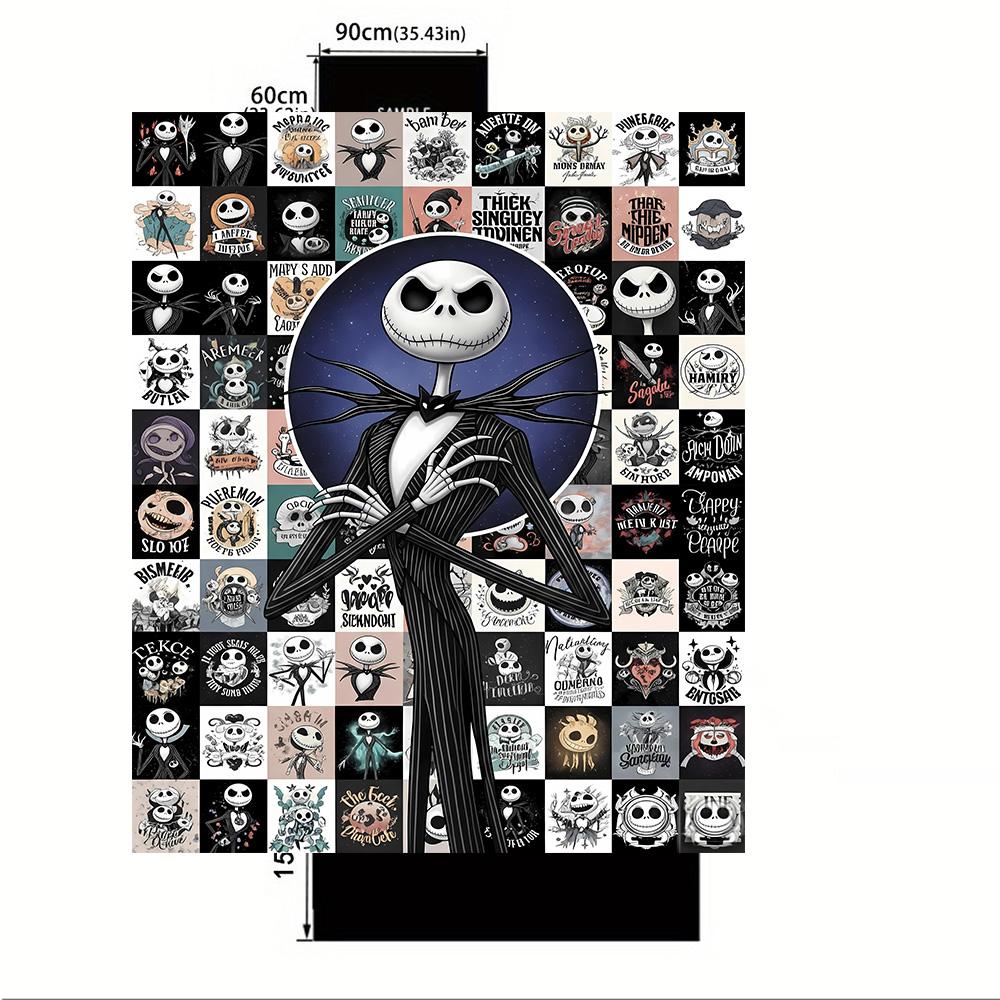 Jack Skellington Area Rug Design for Hallway Living Rooms Bedrooms Foyer Anti-slip Rug Office home decor Best for Christmas