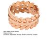 Scarf Button Clip, Leaf Design Alloy Scarf Clip, Triple-Ring Multi-Functional Clasp with Adjustable Non-Slip Grip, for Silk/Wool Scarves, Shirt
