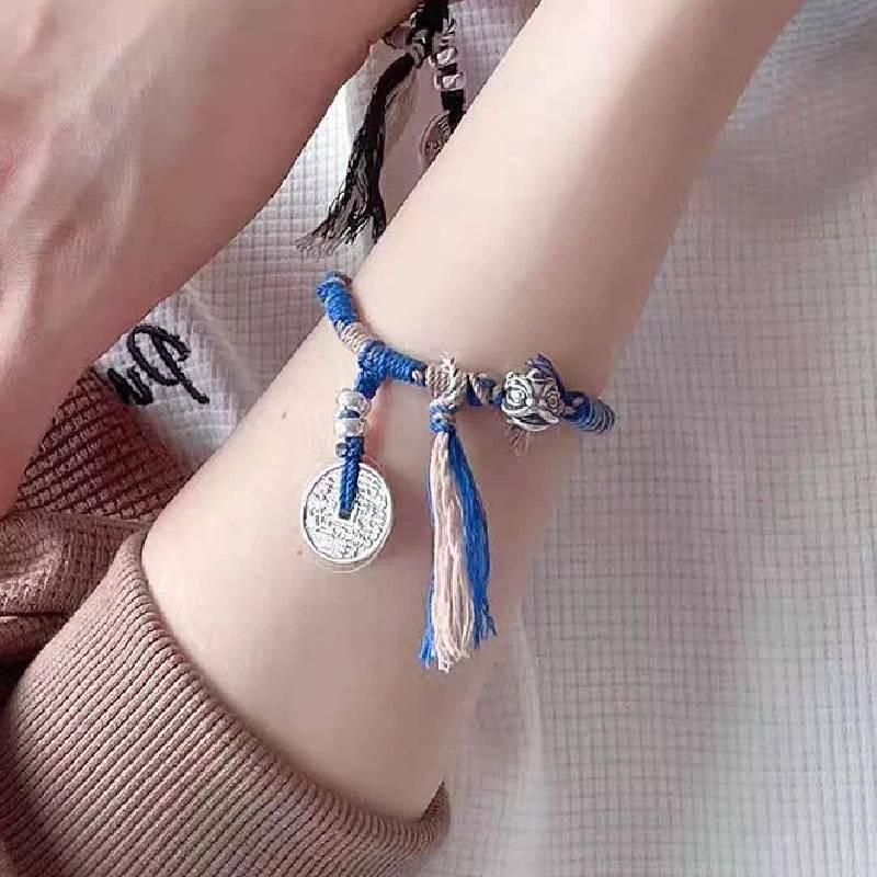 Lion Chinese Southern Coin Knit Bracelets Decorations Jewelry Fashion Gifts