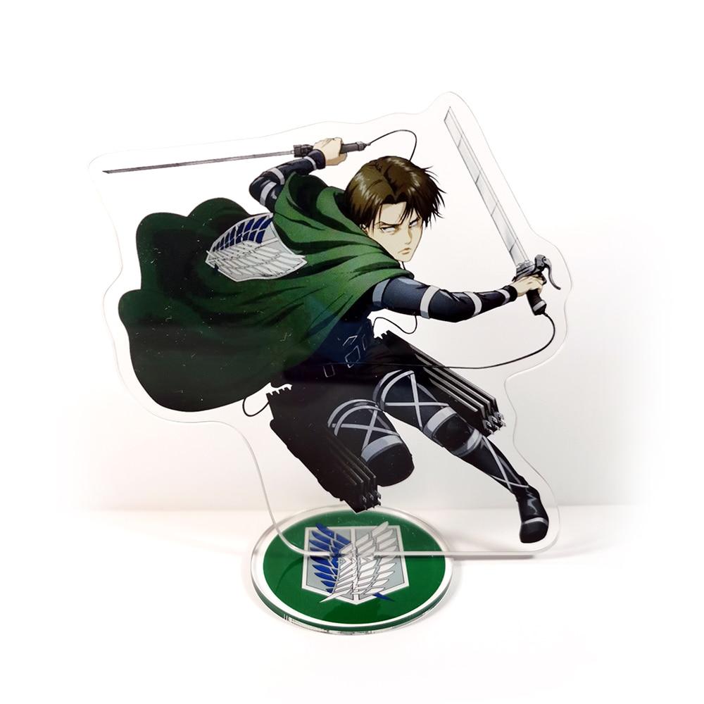 Shingeki no Kyojin Attack on Titan Levi Rivaille Battleg GM Фигурка на акриловой подставке, модель, держатель тарелки, Топпер для торта, аниме