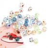 14mm 1pc Hand-Painted Hollow Drop Oil Glass Beads for Necklace Bracelet Earring DIY Jewelry Making