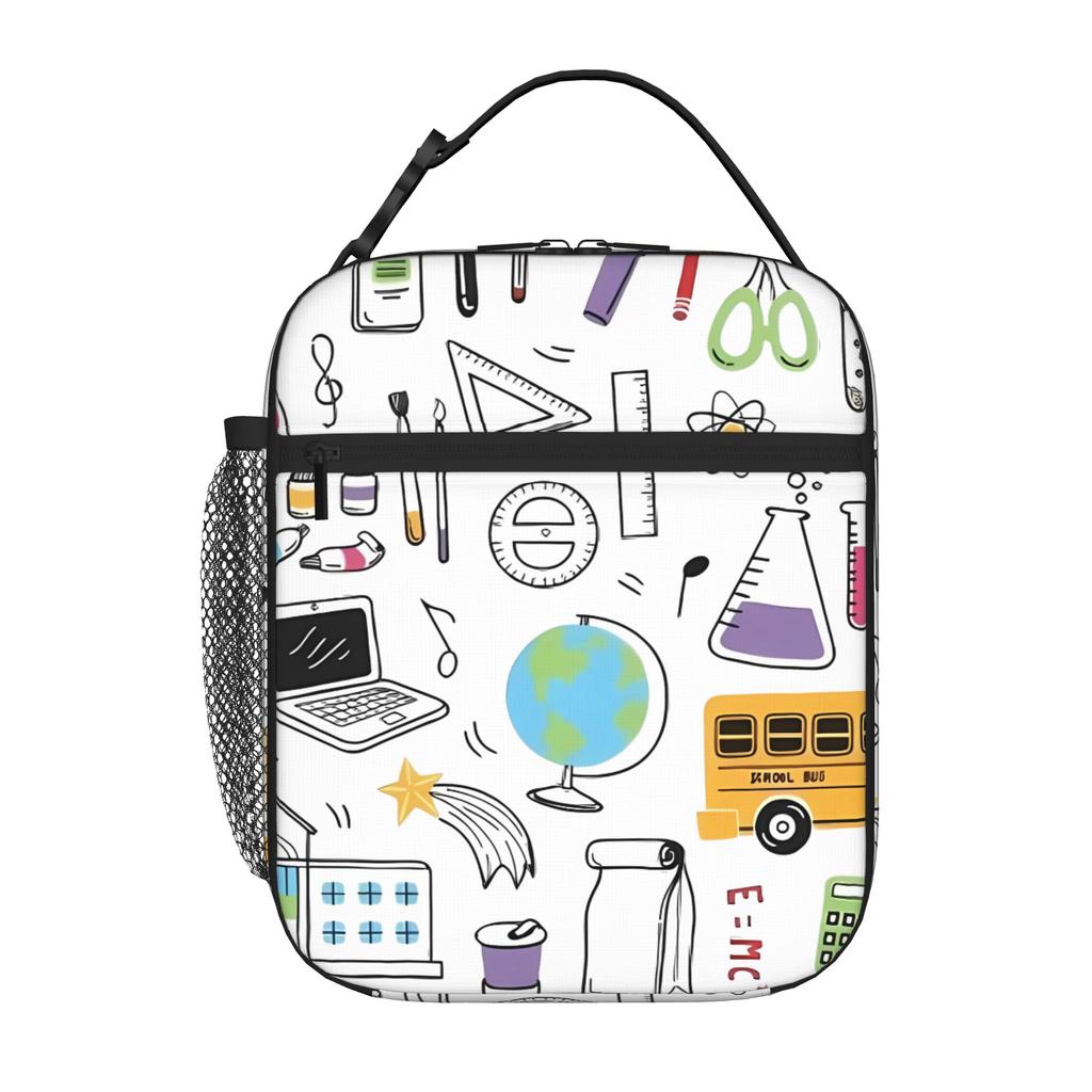 1 шт. Для студентов Контейнер для еды Портативный Карманный На молнии Back To School Алюминиевая фольга Мешочек для еды Для путешествий