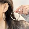 Модные Серьги Кольца Неровная Полоска Хип-хоп Рок Стиль Необычные Серьги-кольца Для Девочек Ежедневные Украшения Подарок