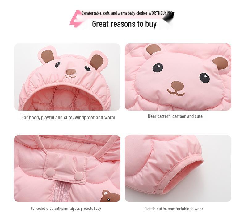 2025 Autumn/Winter Kids' Down Cotton Jacket: Short, Thickened Coat for Boys & Girls