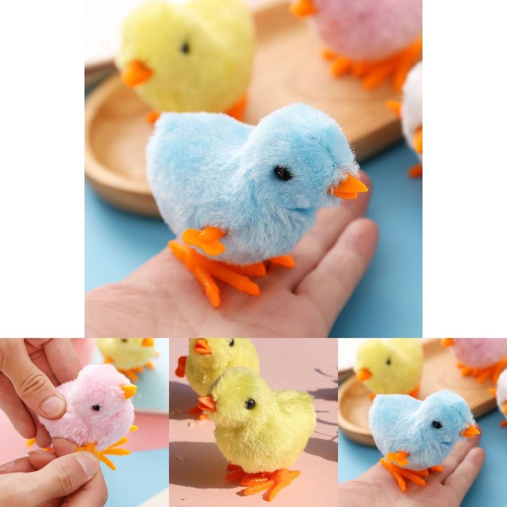 Naughty Clockwork Plush Chicken Fun Kids Toy Gift