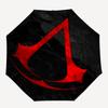 Автоматический зонт в стиле Assassin's Creed, легкий и портативный, 8 спиц, идеально подходит для путешествий на свежем воздухе, на дни рождения, Рождество, в качестве подарков.