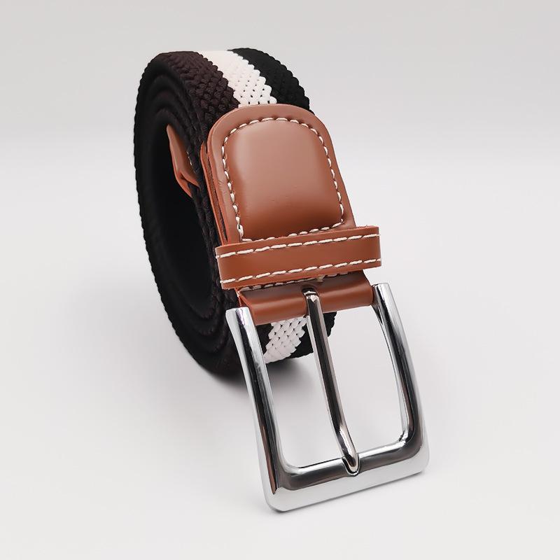 Маленький эластичный плетеный ремень Эластичный студенческий холщовый ремень Универсальный стиль для мужчин и женщин