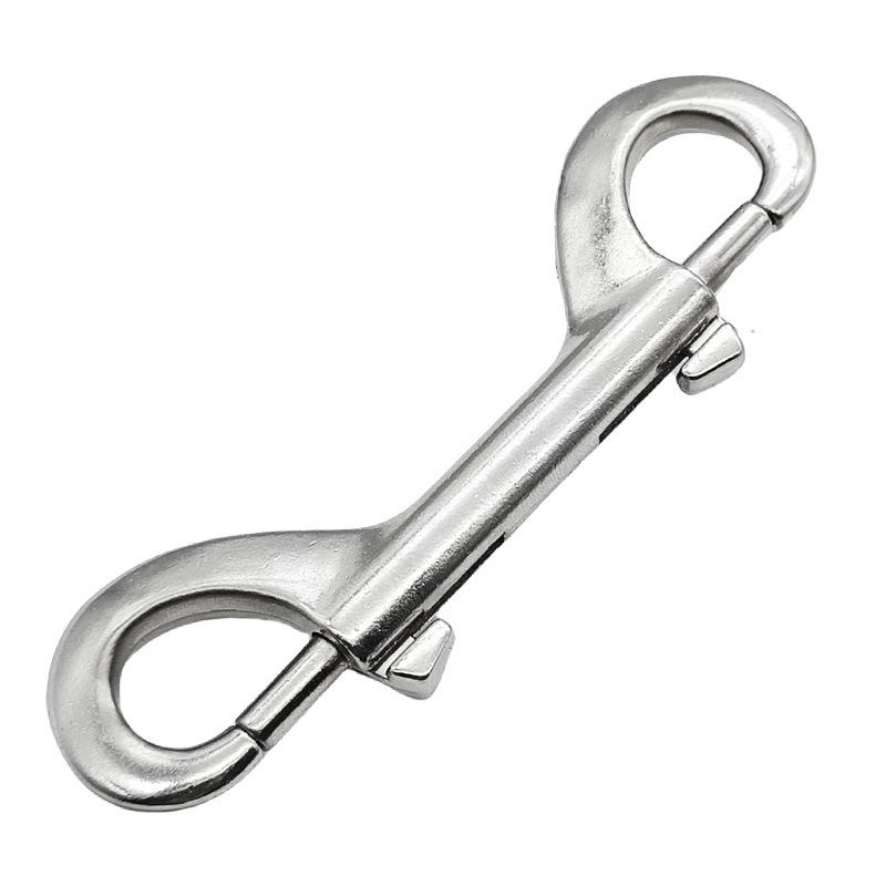 Двусторонний быстросъемный крюк из цинкового сплава для дайвинга и ошейников для домашних животных