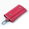 Candy Color Genuine Leather Key Bag - Unisex Cowhide Key Holder