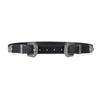 Wide Carved Buckle Belt American Style PU Vintage Waistband Fashion Double Buckle Waist Belt  Women