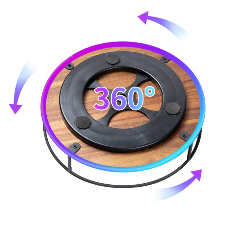 Вращающийся на 360 градусов поворотный стол Lazy Susan, универсальная вращающаяся круглая деревянная полка для хранения вещей для домашней кухни, кладовой