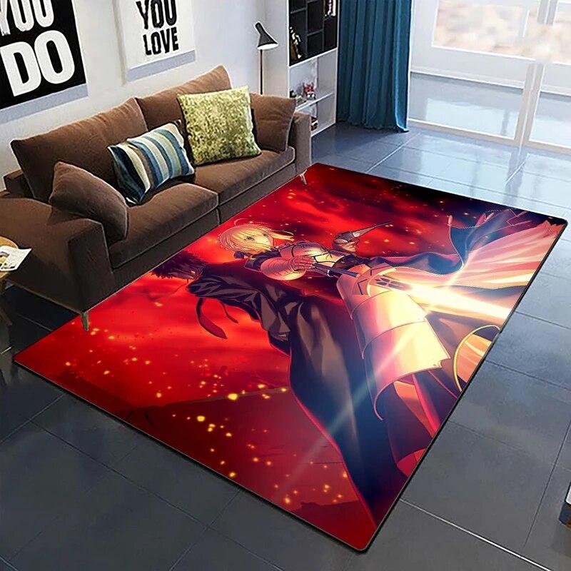Fate Cartoon HD ковер с принтом, домашний ковер, детская комната, гостиная, стул, прикроватный современный простой напольный коврик, кавайный ковер