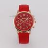 Luxury Watch Women Fashion Geneva Silicone Three Eyes Double Roman Digital Men Leather Quartz Wristwatches Ladies Clock Gift
