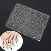 Jelly Glue Nail Sticker for Wearing Nails Double-sided High Adhesive Waterproof Removable Seamless Transparent Nail Patch