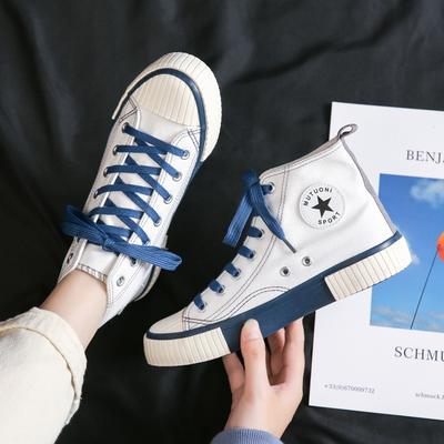 Весенние высокие парусиновые кеды женские вторичные резиновые кеды студенческие кеды для скейтбординга уличные модные кеды