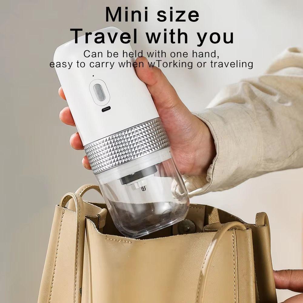 Adjustable Settings Electric Coffee Grinder Cordless Coffee Bean Grinding Tool  Spice